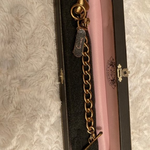 Juicy Couture | Chunky Gold Link Charm Bracelet Authentic - Picture 6 of 8